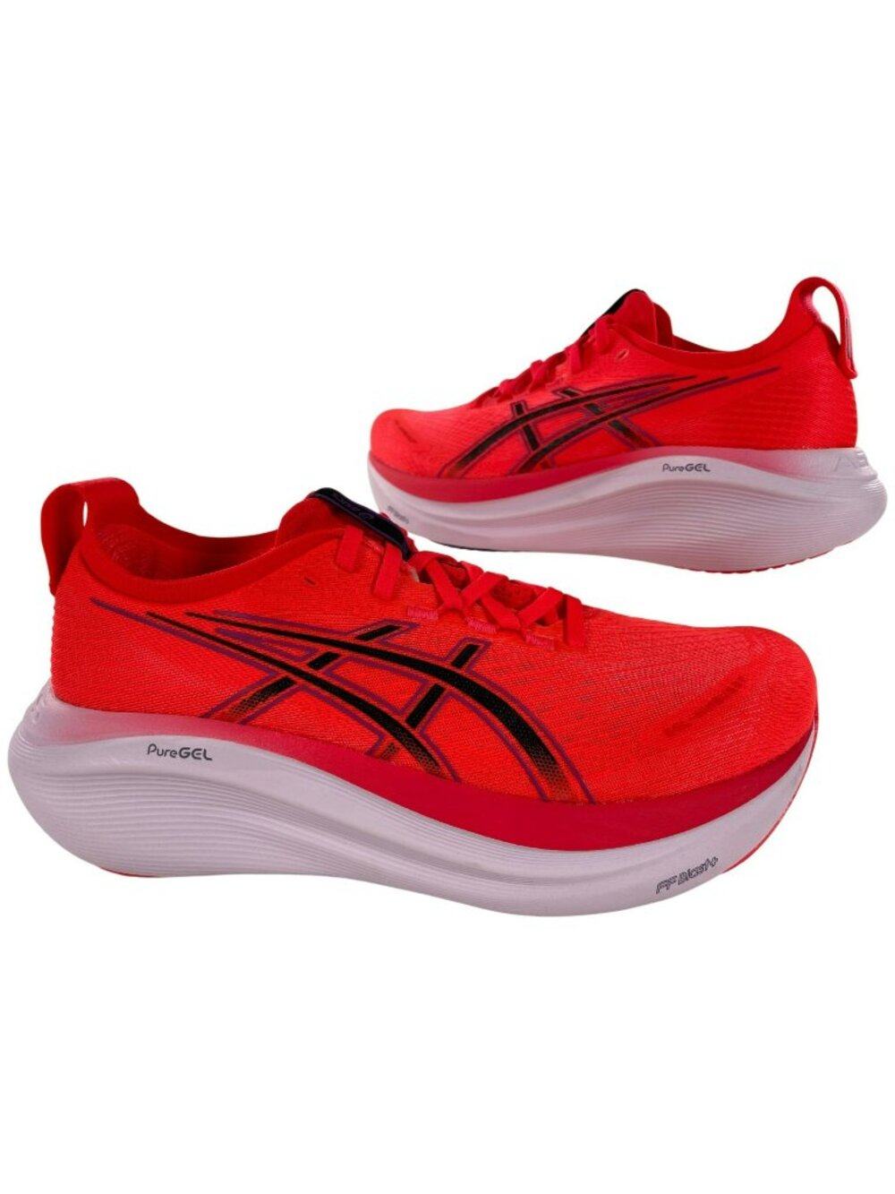 Asics Gel-Nimbus 27 Running Shoes Flash Red/White RARE 1011B958-600 Men's 9 NEW